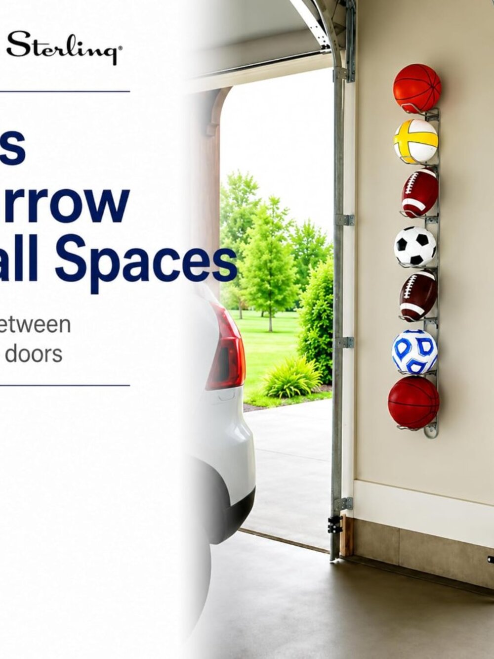 Wall Mounted Ball Rack for Garages - Picture 11 of 12